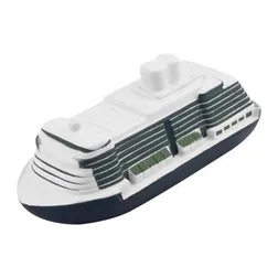 Cruise Ship Stress Reliever Polyurethane Promotional Squeeze Toy