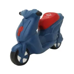 Scooter Shaped Polyurethane Stress Reliever Blue