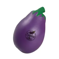 Purple Eggplant Stress Reliever with Premium Polyurethane Foam