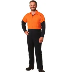 Stout Hi Vis Two Tone Cotton Drill Coverall
