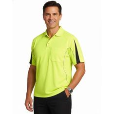 TrueDry Cotton Back Micromesh Hi Vis Safety Polo
