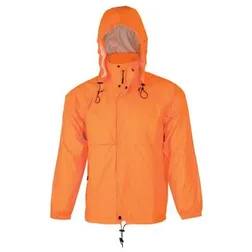 Hi Vis Waterproof Nylon Spray Jacket with Concealed Hood