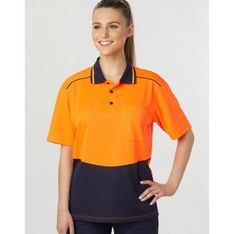 Bamboo Charcoal High Visibility Safety Polo with UPF Protection