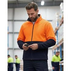 High Visibility Anti Pill Polar Fleece Zip Jacket