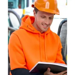 Hi Vis Two Tone Water Resistant Fleece Hoodie