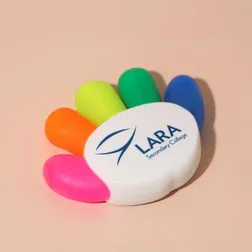High 5 Hand Shaped Five Colour Highlighter Set