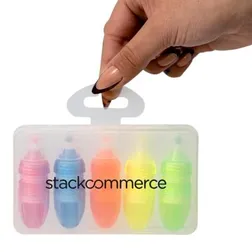 Mackie Scented Highlighter Set Clear Plastic Case