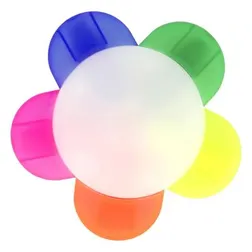 Daisy Five Color Petal Shaped Highlighter Set