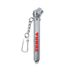 Compact Aluminium Tyre Pressure Gauge with Keychain