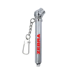 Compact Aluminium Tyre Pressure Gauge with Keychain