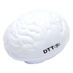 Brain Shaped Polyurethane Stress Reliever with Pad Print Branding