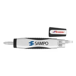 LED Torch with Screwdriver Bits and Built In Level