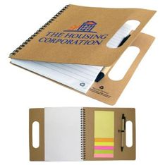 Enviro Recycled Paper Square Notepad With Matching Pen