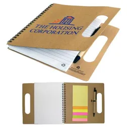 Enviro Recycled Paper Square Notepad With Matching Pen