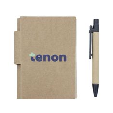 Aria Recycled Notebook With Integrated Pen Holder