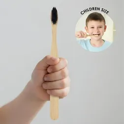Kids Bamboo Toothbrush with Charcoal Infused Bristles