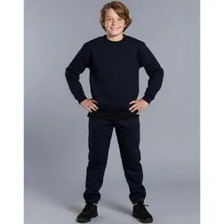 Kids Crew Neck Fleece Pullover 320gsm Cotton Blend