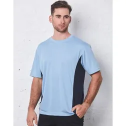 Unisex CoolDry Mesh Contrast Panel Athletic Tee