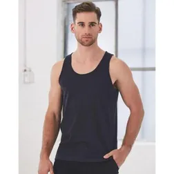 Cotton Jersey Mens Sleeveless Athletic Singlet