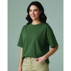 Oversized Heavy Cotton Jersey Tee UPF 50