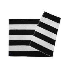 Oversized Striped Cotton Terry Pool Towel