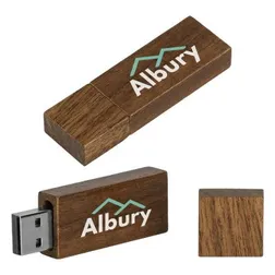 Proxela Wood 32GB USB 2.0 Flash Drive with Magnetic Cap