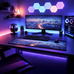 Rubber Desk Mat with Large Print Area