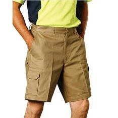Heavy Cotton Drill Cargo Shorts with Organiser Pockets