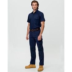 Cotton Canvas Cargo Work Pants Cordura Reinforcement UPF Protection