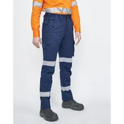 Cotton Ripstop Stretch Hi Vis Work Pants