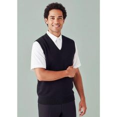 Milano Mens Wool Acrylic Knitted Vest