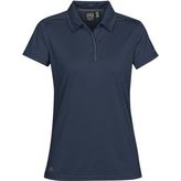 Inertia Women's Moisture Wicking Sport Polo with Contrast Piping
