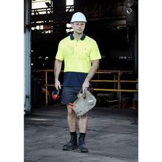 Hi Vis Moisture Wicking Microfibre Polo UPF 50