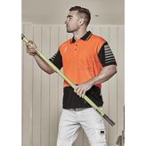Zone Mens Hi Vis Short Sleeve Polo UPF 50 Microfibre