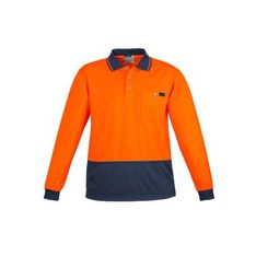 CoolDry Hi Vis Comfort Back Long Sleeve Polo Shirt