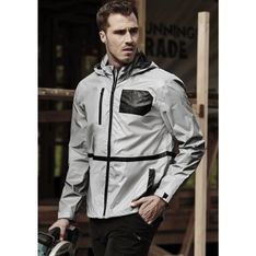 Streetworx Reflective Waterproof Polyester Jacket UPF 50