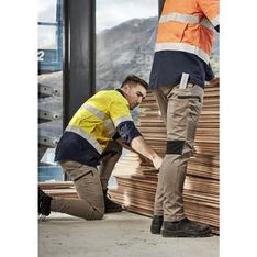 Mens Streetworx Stretch Cotton Blend Work Trousers UPF 50