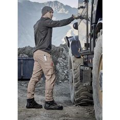 Streetworx Curved Cargo Cotton Blend Work Trousers UPF Protection