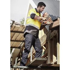 Mens Lightweight Cotton Drill Cargo Pants Easy Fit