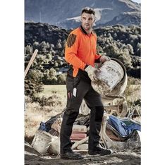 Streetworx Mens UPF Ripstop Stretch Work Trousers