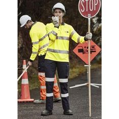 Womens Bio Motion Reflective Tape Cotton Drill Work Pants