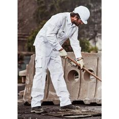 Bio Motion Cotton Drill Work Pants with Reflective Tape