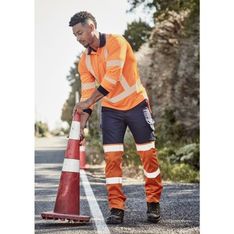 Bio Motion Mens Safety Pants UPF 50 Cotton Drill