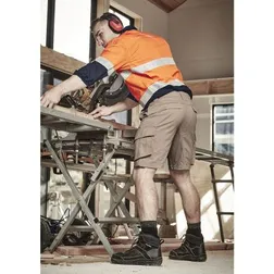 Streetworx UPF Stretch Cotton Curved Cargo Shorts