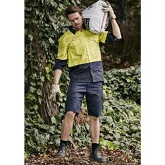 Rugged Cooling Vented Cotton Ripstop Work Shorts