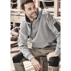 Multi Pocket Fleece Lined Industrial Hoodie