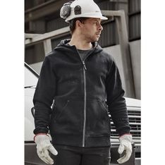 Multi Pocket Zip Fleece Hoodie with UPF Protection
