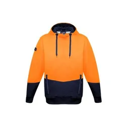 Unisex Hi Vis Textured Jacquard UPF 50 Safety Hoodie