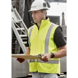 Waterproof Reversible Fleece Lined High Visibility Safety Vest