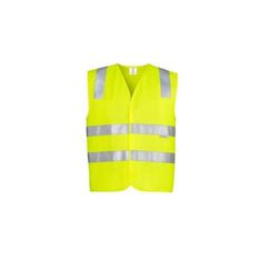 Unisex Hi Vis Polyester Safety Vest UPF 50 Velcro Closure